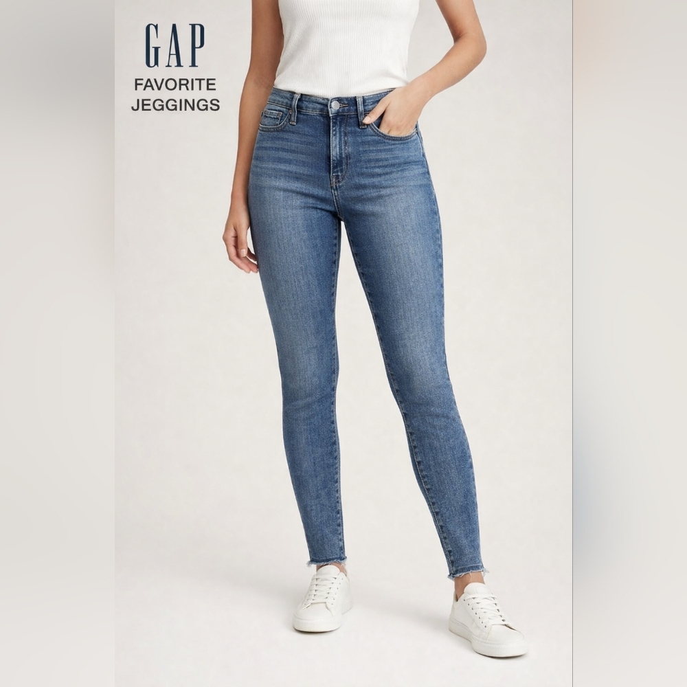 GAP Favorite Jeggings – High Rise Skinny, Medium Wash